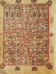 Carpet page, from the Lichfield Gospels, c.720